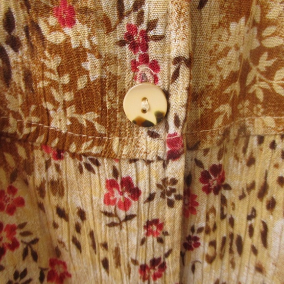 Kathie Lee top 100% Rayon button down Extra Lg - Picture 4 of 8